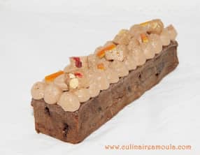 Brownie nougat et zestes d'orange confits