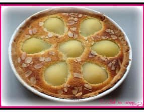 Tarte amandine poires chocolat