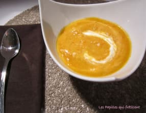 Patate douce et carotte tout en velouté