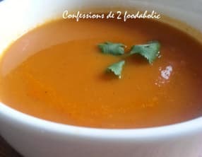 Soupe Parfumée au curry et a l'orange