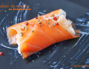 Rouleaux de saumon au pamplemousse