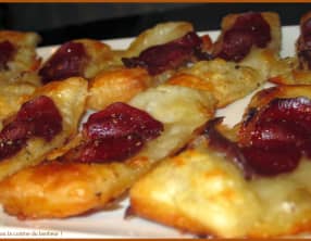 Tartes fines au magret séché