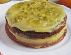 Layer cake à la mandarine et au fruit de la passion