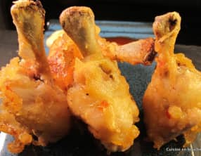 Sucettes de poulet ou chicken lolippops