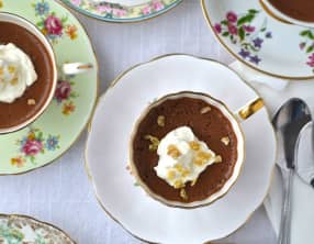 Crèmes au chocolat parfumées aux épices chai