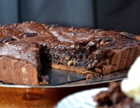 Tarte aux pacanes et chocolat noir