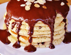 Pancakes aux pépites de chocolat