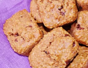 Muffins au quinoa et aux pépites de chocolat