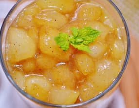 Riz au lait à la cardamome et aux poires