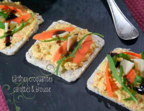 Tartines Croquantes Carottes et Brousse