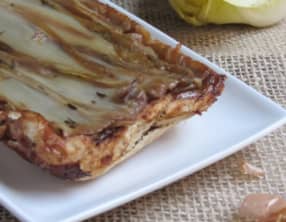 Tarte tatin aux endives caramélisées