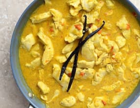 Poulet au lait de coco et à la vanille