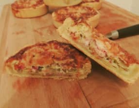 Petites quiches endives poireaux