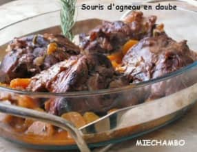 Souris d'agneau confite en daube