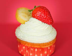 Cupcake fraise-banane