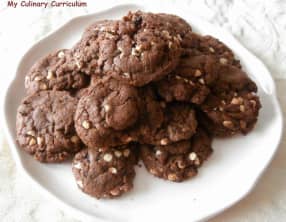 Cookies chocolat pépites de chocolat blanc