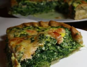 Tarte epinards, ricotta saumon fumé