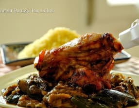 Souris d'agneau confite au miel façon tajine