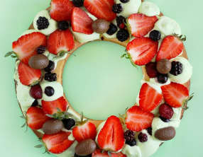 Tarte aux fraises de Pâques