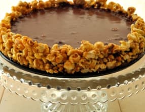 Tarte au maïs soufflé et à la cacahuète