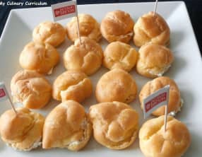 Choux farcis au fromage fouetté Madame Loïk