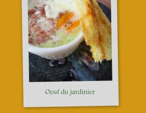Oeuf cocotte du jardinier