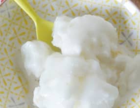 Sorbet maison avec du sirop de citron