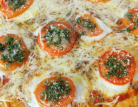 Pizza mozzarella à la provençale