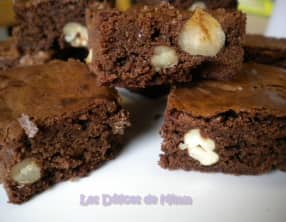 Brownies aux 2 chocolats et aux fruits secs