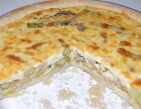 Quiche 100% maison aux asperges et champignons