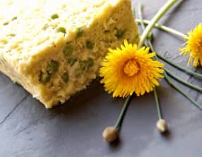 Terrine cabillaud poireaux aux petits pois