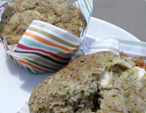 Muffins sarrasin-courgette-féta