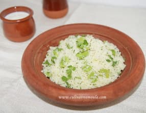 Couscous à la fève et à la coriandre