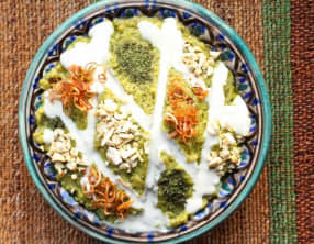 Dip iranien d'aubergines au roquefort