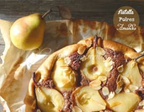Tarte Amandine aux poires et au Nutella