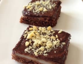 Carrés de chocolat explosif