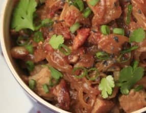 Filet mignon de porc caramélisé à l'Inca Kola