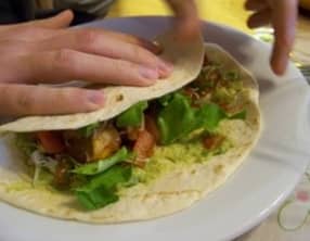 Burritos mexicain et guacamole