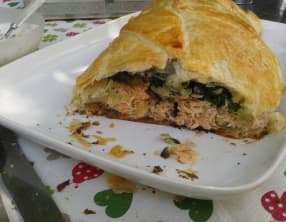 Koulibiac de saumon aux épinards