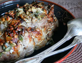 Gigot d'agneau en croûte de graines