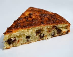 Fondant à la noix de coco et pépites de chocolat