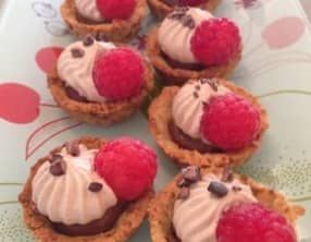Tartelettes choco coco framboises