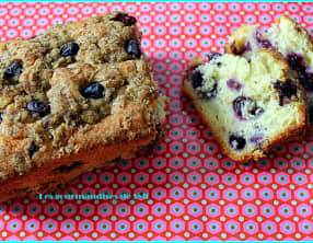 Cake myrtilles façon crumble