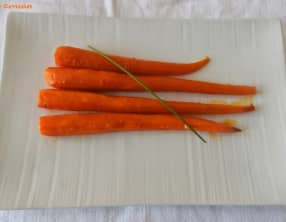 Carottes glacées au beurre et sirop d'érable