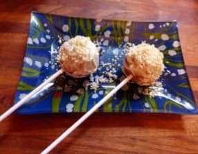 Cake pop roquefort-poire