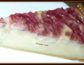 Flan pâtissier au citron et aux framboises