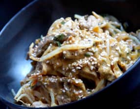Konjac au boeuf et germes de soja