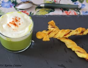 Le cappuccino de petit pois