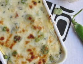 Cannellonis printaniers aux crevettes