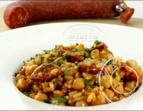 Pois chiches à la catalane façon risotto